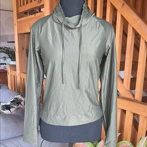 MPG Olive Green Perforated Performance Long Sleeves
